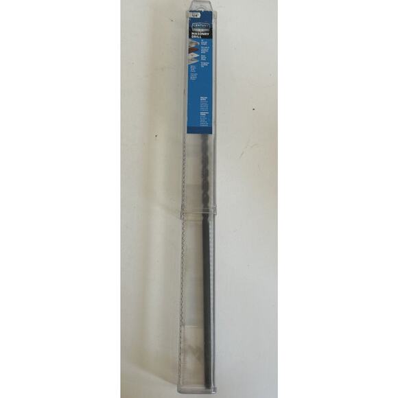 CENTURY DRILL AND TOOL 87316 Slow Spiral Masonry Drill Bit 1/4" x 10-1/2" x 12" - Picture 1 of 3